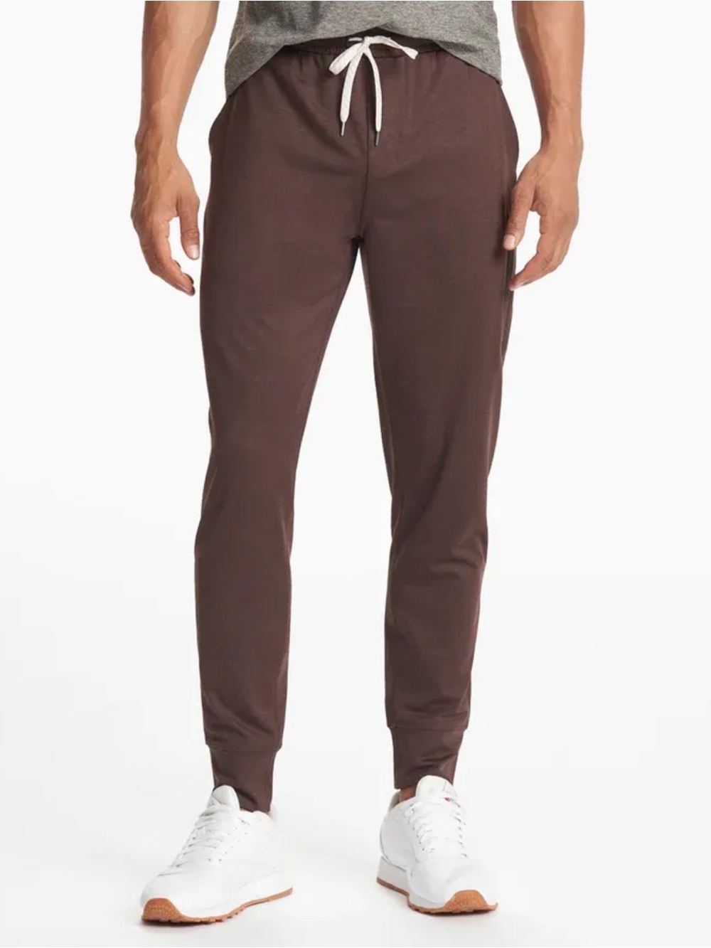 Vuori Mens Sunday Performance Brown Joggers Medium